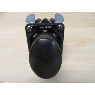 General Electric 16SB1EB302SSM2V Rotary Selector Switch Legend Deviation - Used