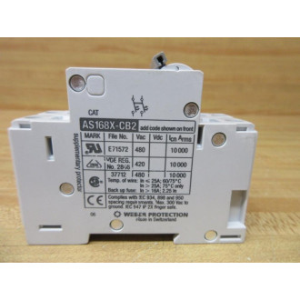 Weber Protection AS168X-CB2G040 Circuit Breaker AS168XCB2G040 - Used