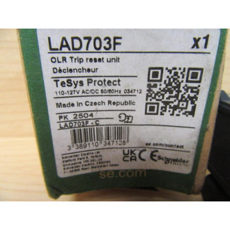 Schneider Electric LAD703F Relay Reset