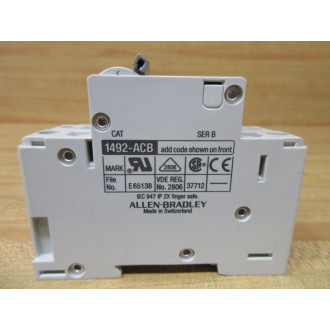 Allen Bradley 1492-CB1G060 Circuit Breaker 1492-ACBH1 - Used