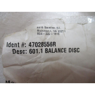 601.1 Balance Disc 47028556R - New No Box