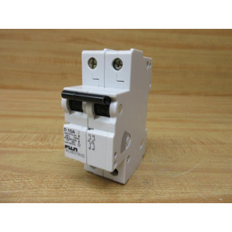 Fuji Electric CP6 2DU15 Circuit Breaker15A 2P D 15A - Used