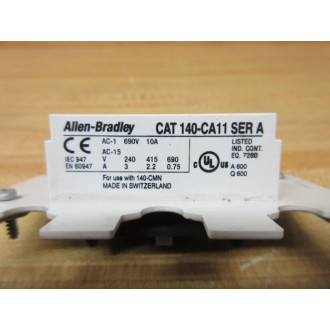 Allen Bradley 140-CA11 Auxiliary Contact 140CA11 - New No Box
