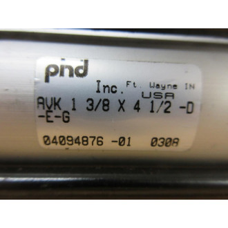 PHD AVK 1 38 X 4 12-D-E-G Pneumatic Cylinder AVK 138X412DEG - Used