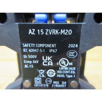 Schmersal AZ 15ZVRK-M20 Safety Switch AZ15ZVRKM20 - New No Box