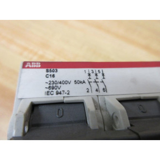 ABB S503-C16 Circuit Breaker S503C16 - Used
