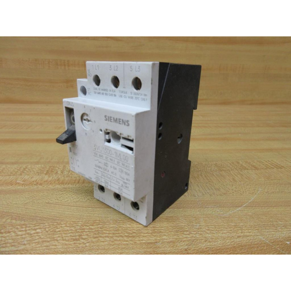 Siemens 3VU1300-1ML00 Starter Motor 3VU13001ML00 No Cover - Used