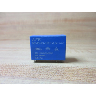 AFE BPM3-SS-112LM-12V DC Relay BPM3-SS-112LM - New No Box