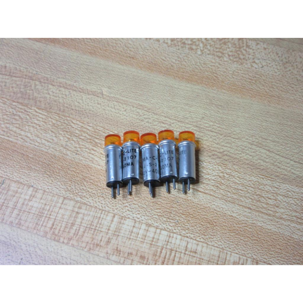 Eldema CF92-S-2107 Amber Indicator Light Lamp CF92S2107 (Pack of 5) - New No Box