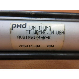 PHD AVS1X514-B-E Pneumatic Cylinder AVS1514BE - Used
