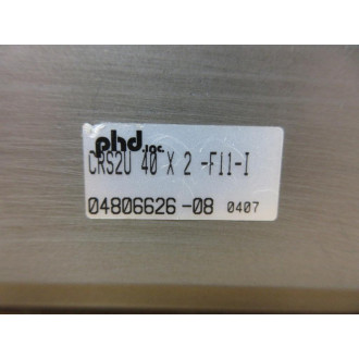 PHD CRS2U 40 X 2-F11-I Hydraulic Cylinder CRS2U40X2F11I - Used