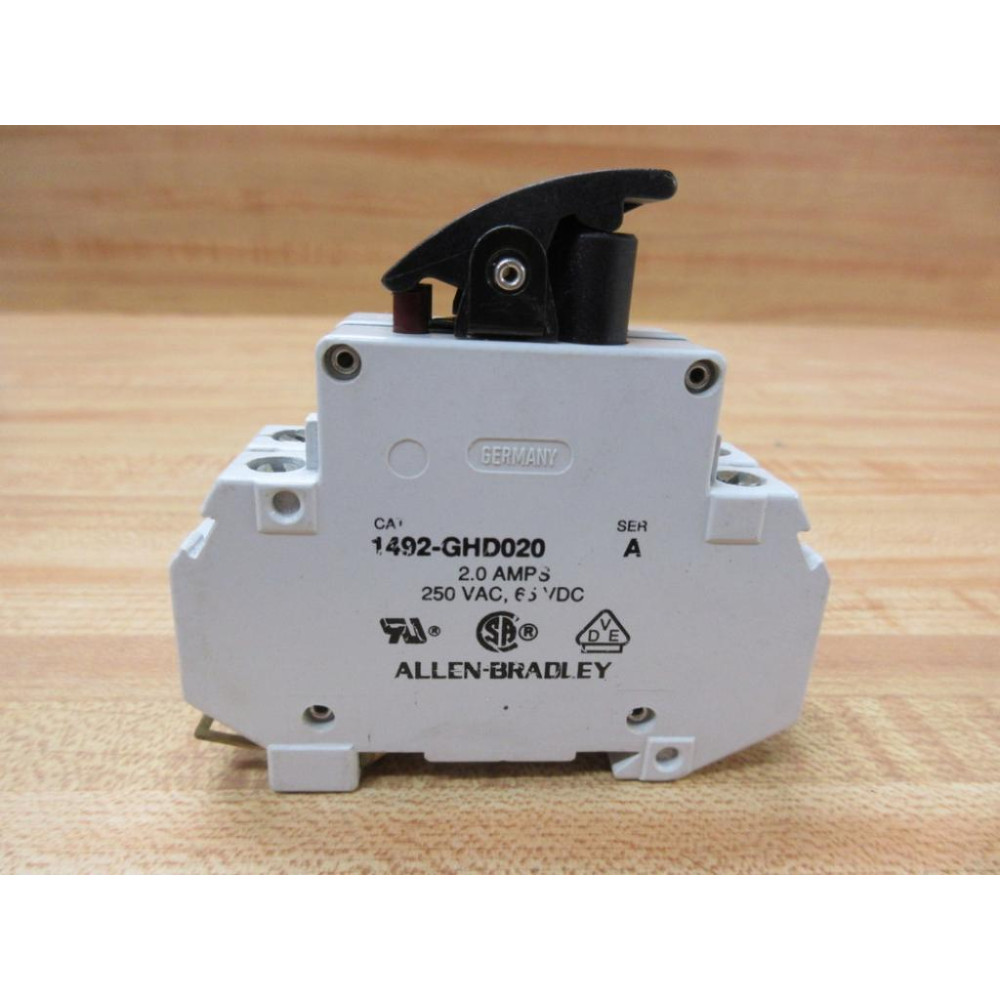 Allen Bradley 1492-GHD020 Circuit Breaker 1492GHD020 - Used