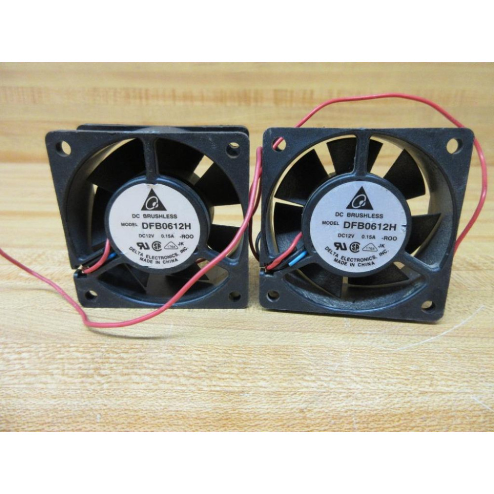 Delta Electronics DFB0612H Axial Fan (Pack of 2) - Used