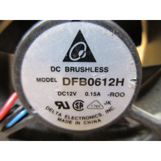 Delta Electronics DFB0612H Axial Fan (Pack of 2) - Used