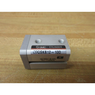 SMC CDQSKB12-10D Compact Pneumatic Cylinder CDQSKB1210D - Used