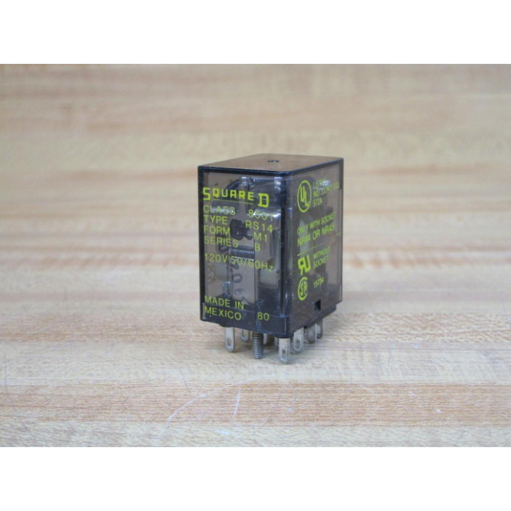 Square D 8501-RS14-M1-120V Relay 8501-RS14-M1 - Used