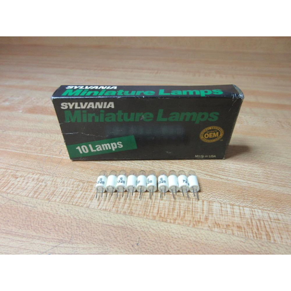 Sylvania 7328 Miniature Lamp Light Bulb S7328 (Pack of 10)