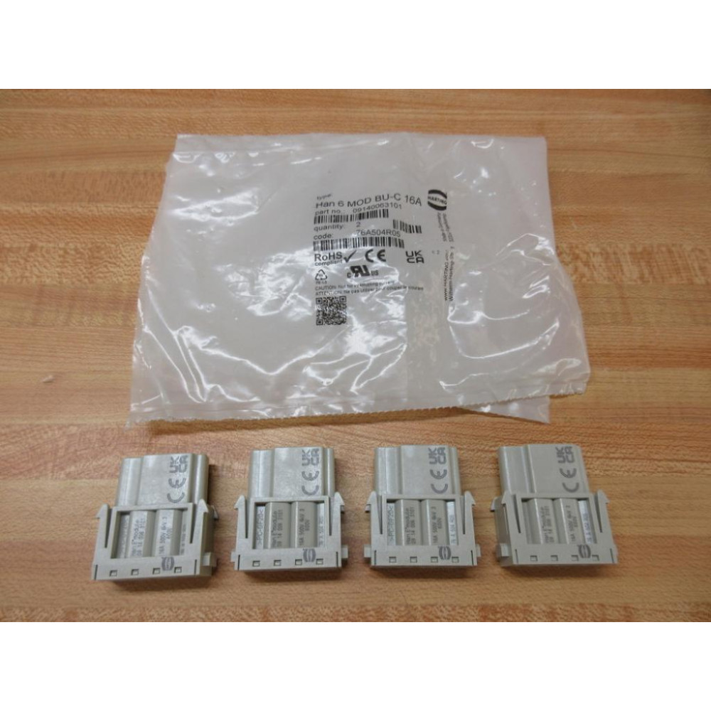 Harting 09140063101 Connector (Pack of 4)