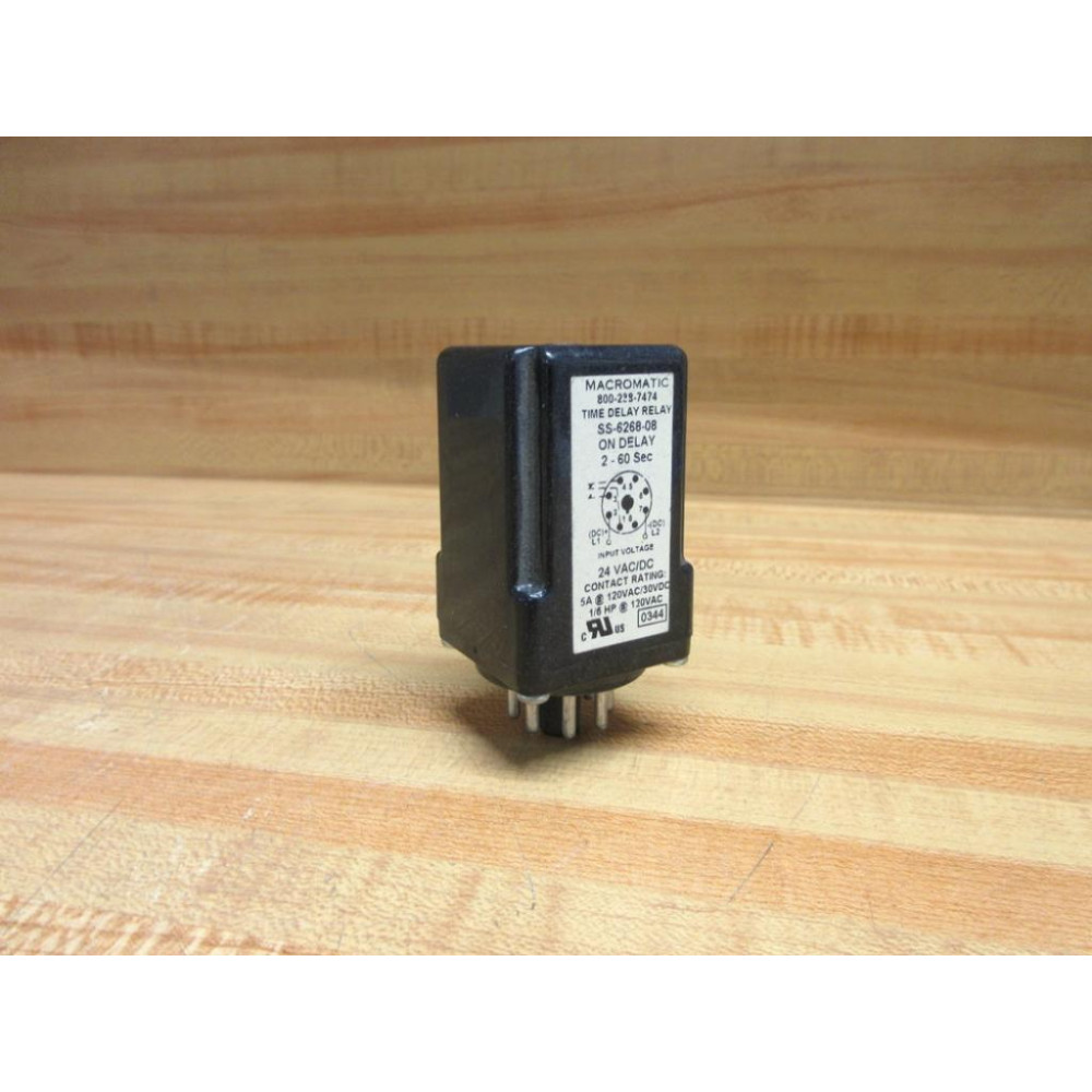 Macromatic SS-6268-08 Time Delay Relay SS626808 - Used