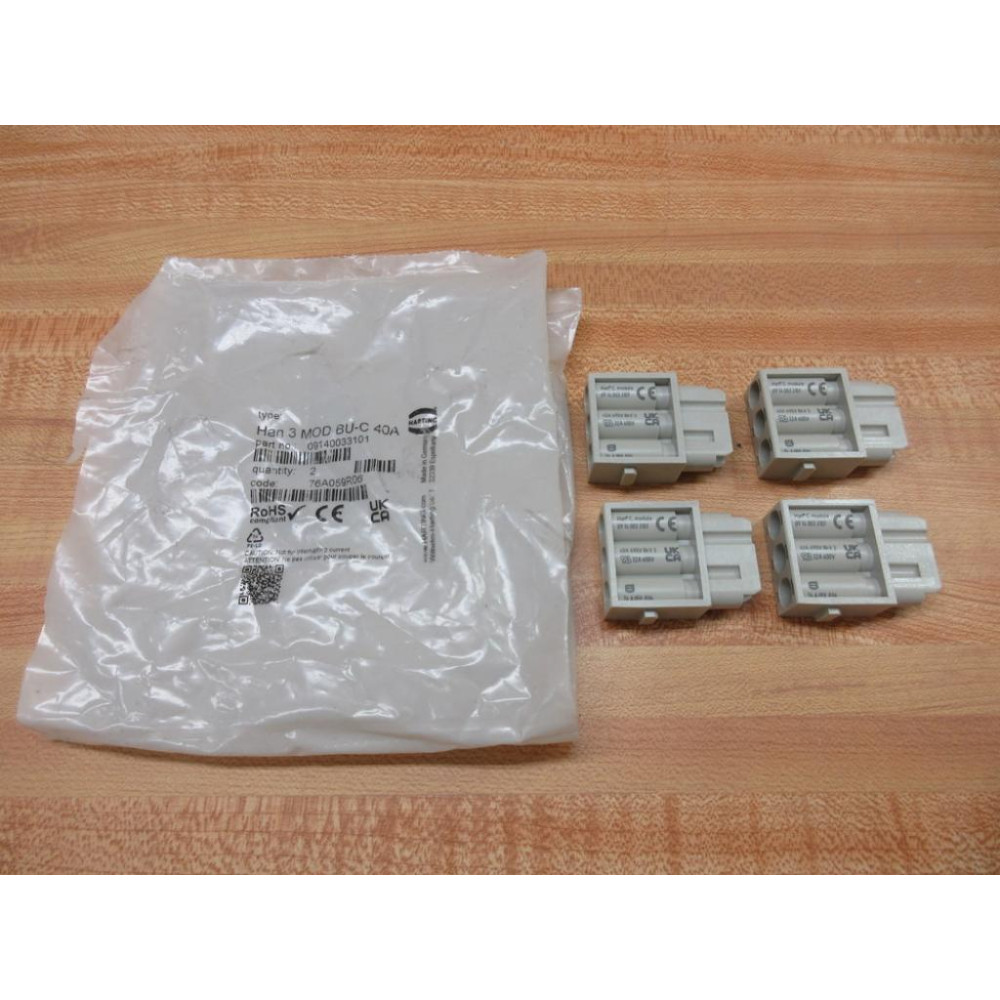Harting 09140033101 Connector (Pack of 4)
