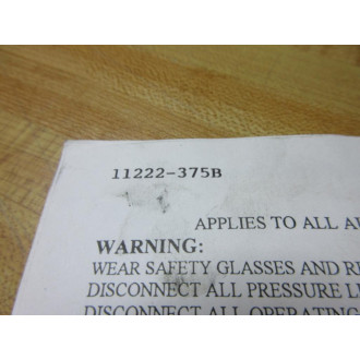 Aurora 11222-375B Cylinder Seal Kit 11222375B - New No Box