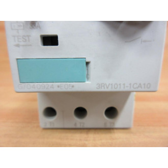 Siemens 3RV1011-1CA10 Circuit Breaker 3RV10111CA10 - Used
