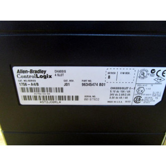 Allen Bradley 1756-A4 Slot Rack Ser.B,CAT Rev. J01 - Used