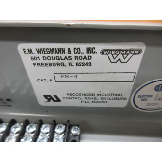 E.M. Wiegmann & PB-4B Enclosure PB4B - Used