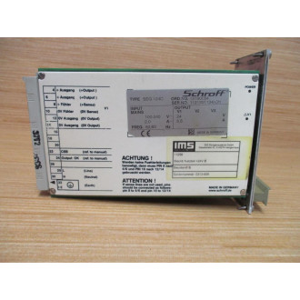 Schroff SEG 124C Power Supply SEG124C Chipped - Used