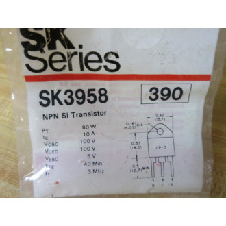 Texas Instruments SK3958 Transistor 3958 (Pack of 3)