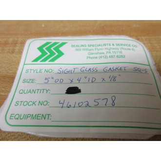 Sealing Specialists 46102578 SQ-S Sight Glass Gasket 12562 (Pack of 6) - New No Box