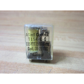 Allied Control T154-C-C-115V DC Relay T154-C-C Cracked Housing - Used