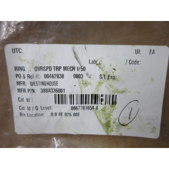 Westinghouse 388A336001 Snap Ring