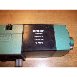 Numatics 152SA400K000030 Solenoid Valve W228-690B - Used