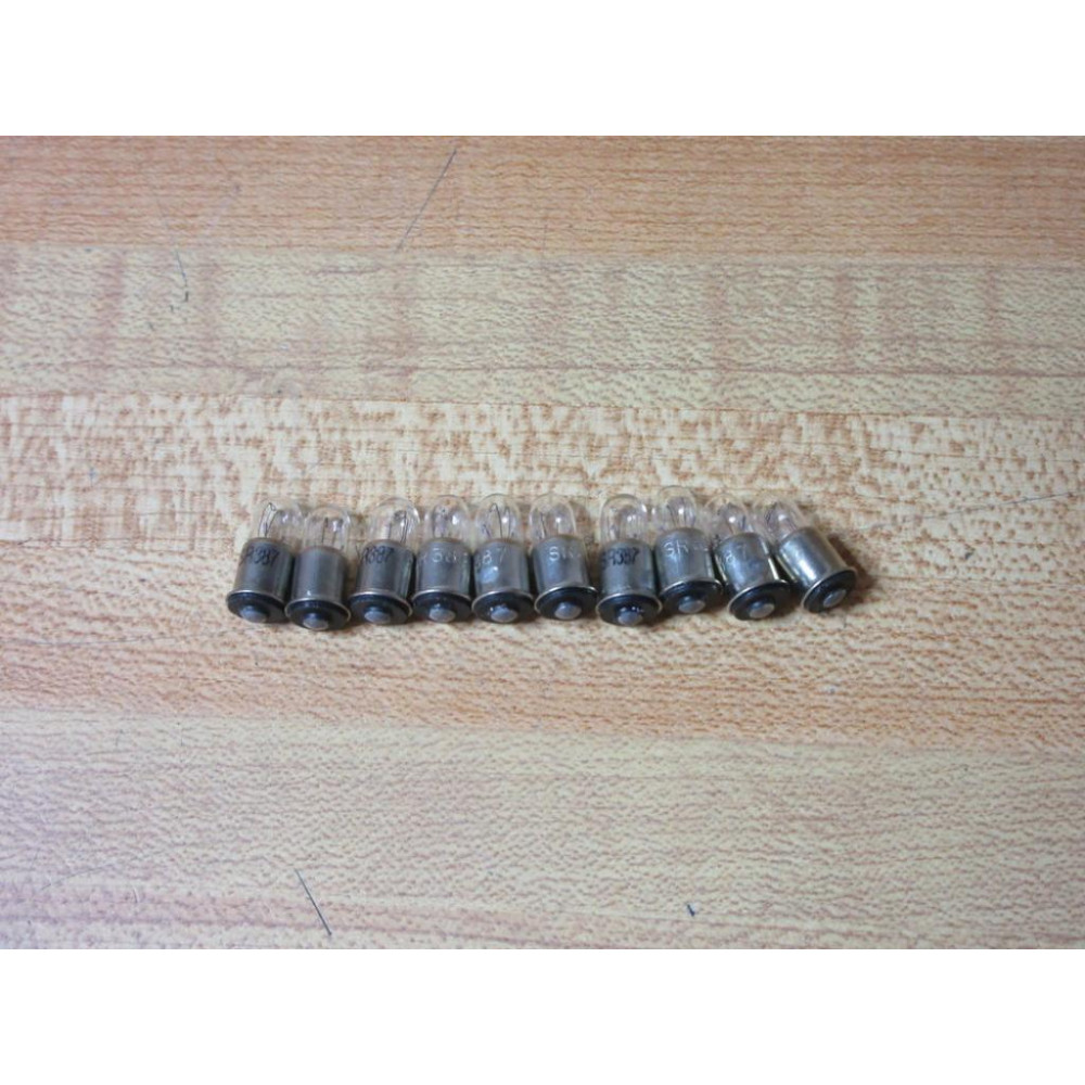 Generic SR387 Miniature Lamp Light Bulb 387 (Pack of 10) - New No Box