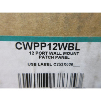 Panduit CWPP12WBL Patch Panel Missing 1 Face Plate