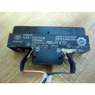 Omron A4E-C211VA Pushbutton Switch A4EC211VA - Used