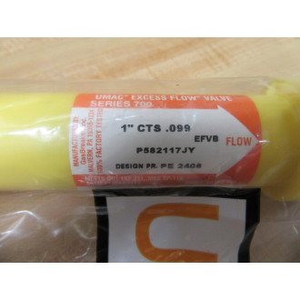 UMAC P582117JY Excess Flow Valve 1" CTS .099