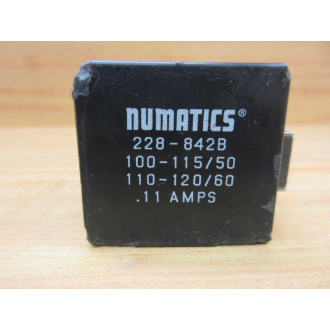 Asco Numatics 228-842B Valve Coil 228842B Chipped - Used