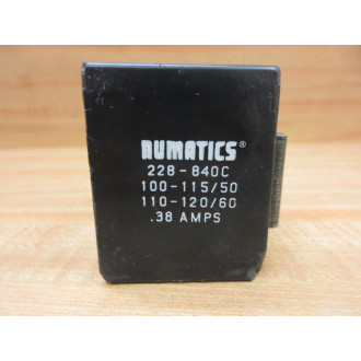 Asco Numatics 228-840C Valve Coil 228840C - Used