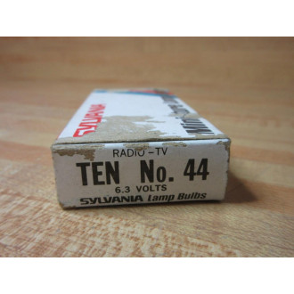 Sylvania 44 Miniature Lamp Light Bulb S44 39239-0 (Pack of 10)