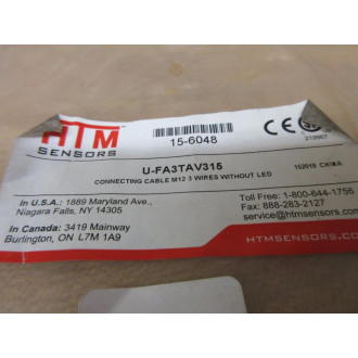 HTM Sensors U-FA3TAV315 Connecting Cable UFA3TAV315