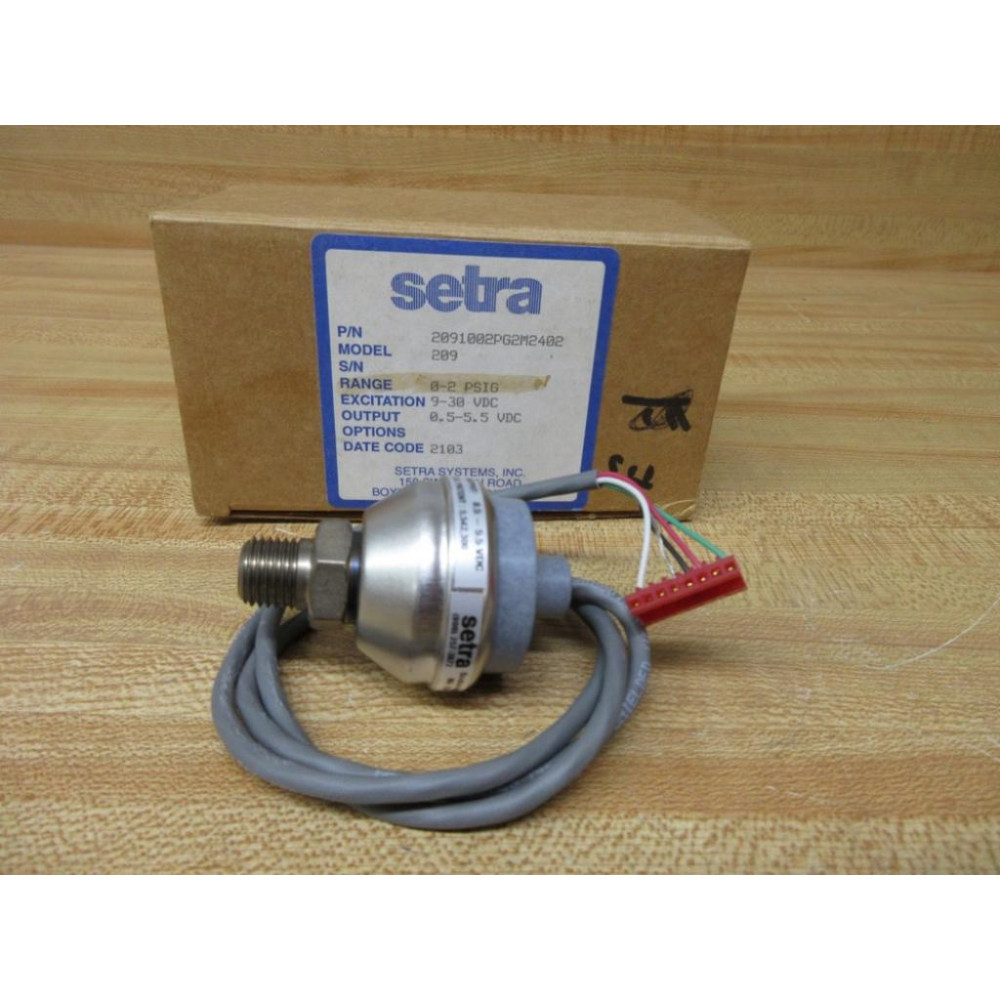 Setra 2091002PG2M2402 Pressure SensorTransducer