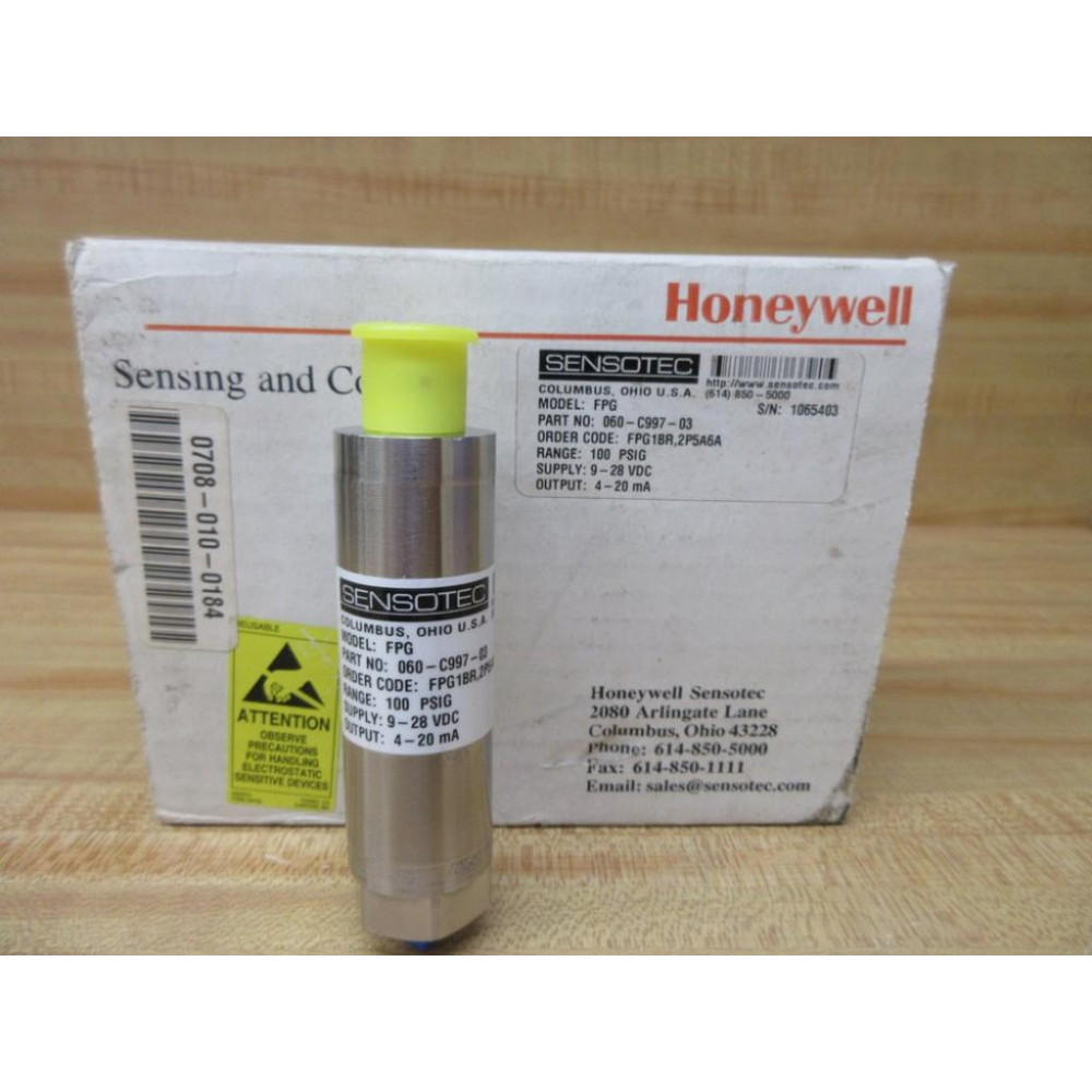 Honeywell 060-C997-03 Pressure Sensor 060C99703