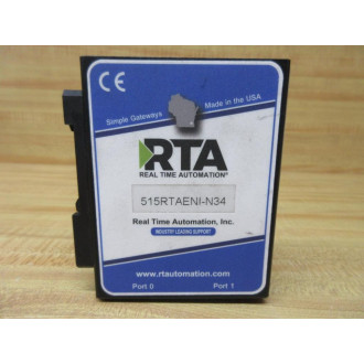 Real Time Automation 515RTAENI-N34 Ethernet Gateway 515RTAENIN34 - New No Box