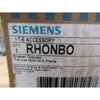 Siemens RHONBO Breaker Operating Handle No Shaft - Used