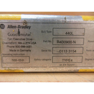 Allen Bradley 440L-R4B0900-N Transmitter 440LR4B0900N - Used
