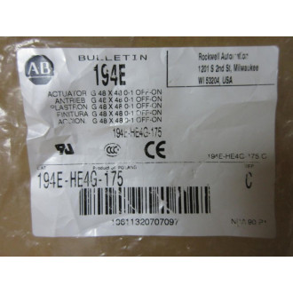 Allen Bradley 194E-HE4G-175 Load Switch Actuator 194EHE4G175