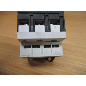 Siemens 3RV1011-1CA15 Circuit Breaker 1.8-2.5 AMP W 3RV1901-1E - Used
