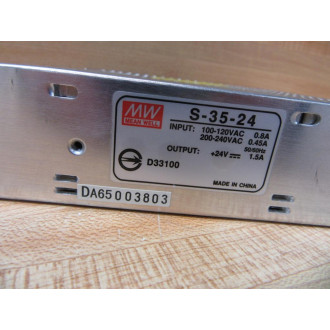 Mean Well S-35-24 Power Supply S3535 - Used